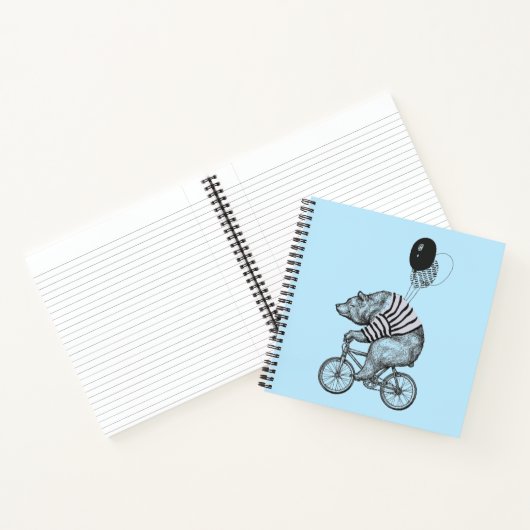 Balloon Bicycle Bear Notizblock (Innenseite)