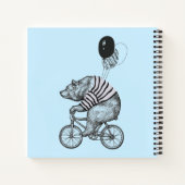 Balloon Bicycle Bear Notizblock (Rückseite)