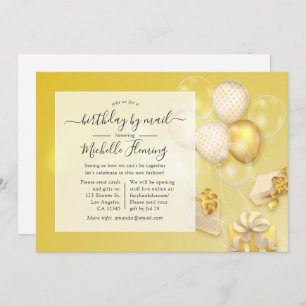 Balloon Birthday by Mail Party Einladung