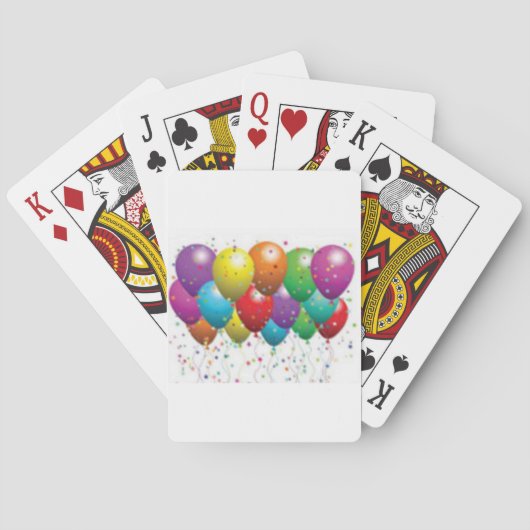 balloon_birthday_card_customize-r11E61ed9b9074290 Spielkarten (Rückseite)