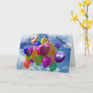 Balloon Birthday Card Karte