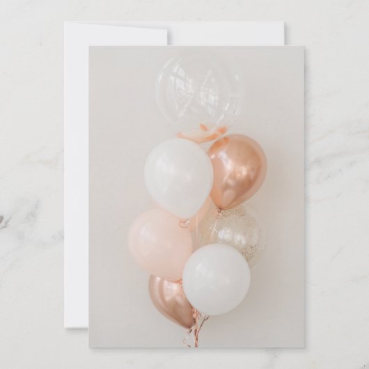 Balloon Birthday Einladung (Rückseite)