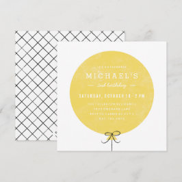 Balloon Birthday Invitation - Lemon Einladung