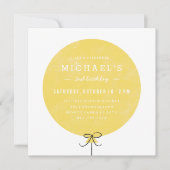 Balloon Birthday Invitation - Lemon Einladung (Vorderseite)