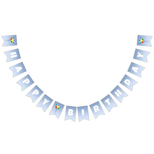 Balloon Birthday Party Wimpelkette (Alle)