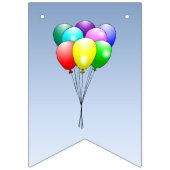 Balloon Birthday Party Wimpelkette (Erste Fahne)