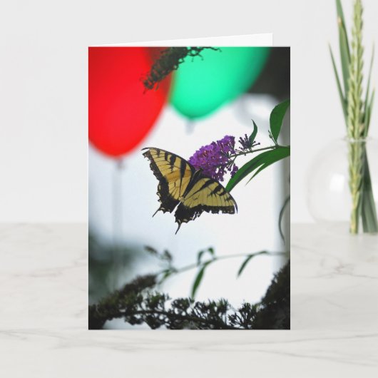 Balloon Birthday Wish Karte (Vorderseite)