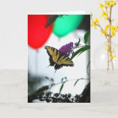 Balloon Birthday Wish Karte (Gelbe Blume)