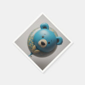 Balloon Blue Bear Serviette (Ecke)