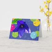 Balloon Blume New Baby Boy Gratulations Card Karte (Gelbe Blume)