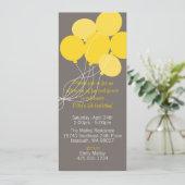 Balloon Bouquet Party Einladung (Stehend Vorderseite)