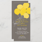 Balloon Bouquet Party Einladung (Vorne/Hinten)