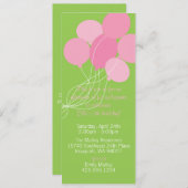Balloon Bouquet Party Einladung (Vorne/Hinten)