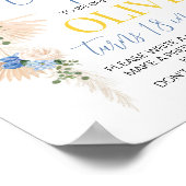 Balloon Boy Birthday Time Capsule Sign Poster (Ecke)