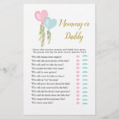 Balloon Boy oder Girl Gender Reveal Mommy oder Dad (Vorderseite)