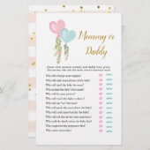 Balloon Boy oder Girl Gender Reveal Mommy oder Dad (Vorne/Hinten)