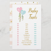 Balloon Boy or Girl Gender Reveal Baby Tracks (Vorne/Hinten)