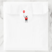 Balloon Boy Runder Aufkleber (Tasche)