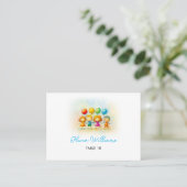 Balloon Buddies Bash Boy 1st Birthday Party Place Platzkarte (Stehend Vorderseite)