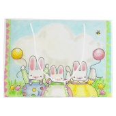 Balloon Bunnies Geschenktasche Große Geschenktüte (Rückseite)