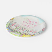 Balloon Bunny Paper Tellers Pappteller (Schrägansicht)