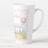 Balloon Bunny Tall Latte Tasse (Rechts)