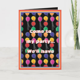 Balloon Bursting Good Times Karte