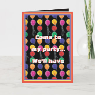 Balloon Bursting Good Times Karte