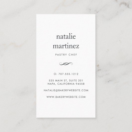 Balloon Cake | Vertikal Visitenkarte (Rückseite)