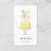 Balloon Cake | Vertikal Visitenkarte (Vorderseite)