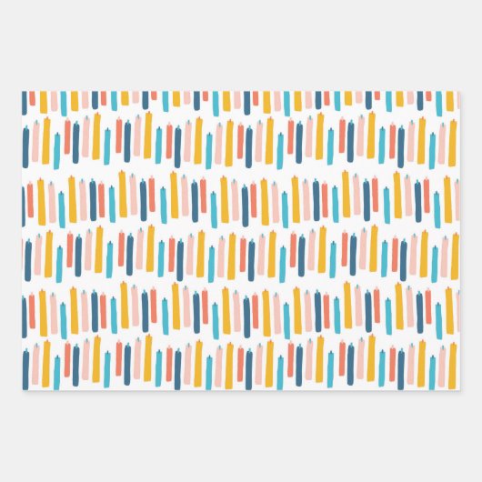 Balloon Candle Birthday Party Geschenkpapier Set (Vorderseite 2)