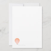 Balloon Celebration Baby Dusche Einladung (Rückseite)