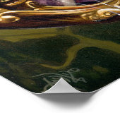 Balloon Chariot - Rokoko Steampunk Art Print Poster (Ecke)