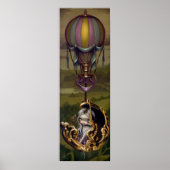 Balloon Chariot - Rokoko Steampunk Art Print Poster (Vorne)
