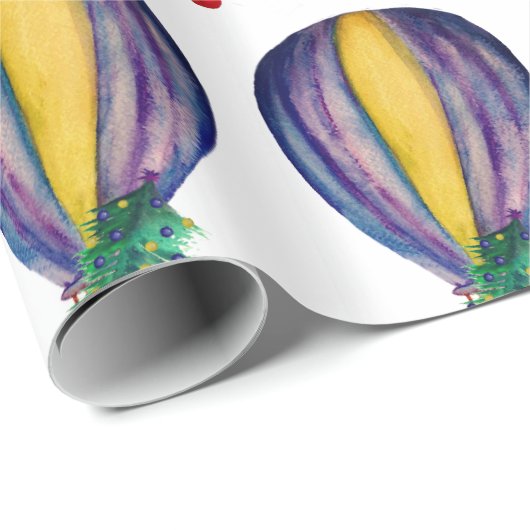 Balloon Christmas Tree Geschenkpapier (Rolleneckpunkt)