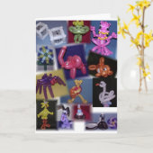 Balloon Collage Card Karte (Gelbe Blume)