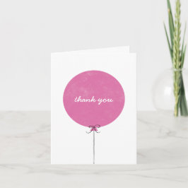 Balloon Danke Card - Fuchsia