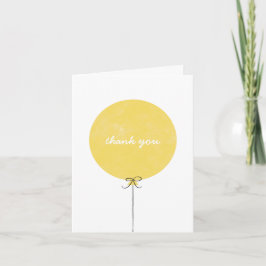 Balloon Danke Card - Lemon