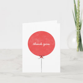 Balloon Danke Card - Red