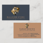Balloon Decor Boho rustic Visitenkarte (Vorne/Hinten)