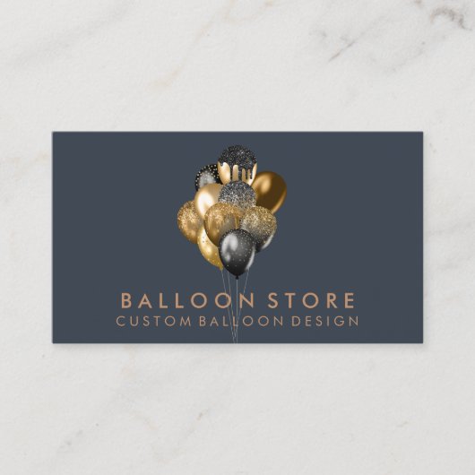 Balloon Decor Boho rustic Visitenkarte (Vorderseite)