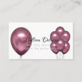 Balloon Delivery Business Card Visitenkarte (Vorderseite)