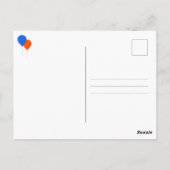 Balloon Design Fun Family Wiedersehen Save the Dat Postkarte (Rückseite)