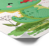 Balloon Dinosaurier Kinderzimmer Print Kids Room P Poster (Ecke)