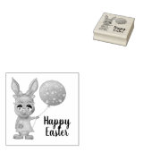 Balloon Diva Bunny Oaster Custom Happy Oaster Gummistempel (Stempel)