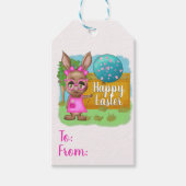 Balloon Diva Bunny Oaster Geschenkanhänger (Vorderseite)
