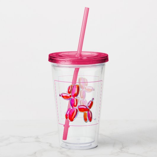 Balloon Dog Acryltrinkbecher (Rückseite)