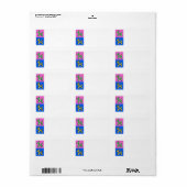 Balloon Dog Address Labels Adressaufkleber (Vorne)