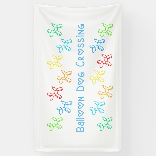 Balloon Dog Crossing Banner (Vertikal)