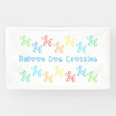 Balloon Dog Crossing Banner (Horizontal)